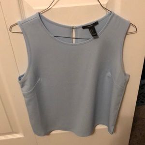 Baby blue sleeveless top